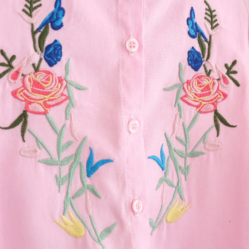 IMMDOS Girls 2018 Spring Cotton Blouses Kids Embroidery Floral Shirts Children Princess Fashion Blusas Baby Girl Cute Clothes | Детская