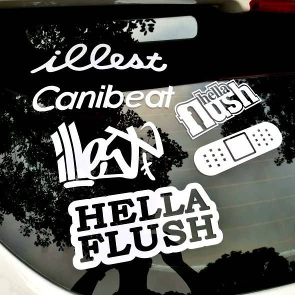 Автомобильный Стайлинг YOURART Illest Canibeat hellafстрочка автомобильный заднее ветровое