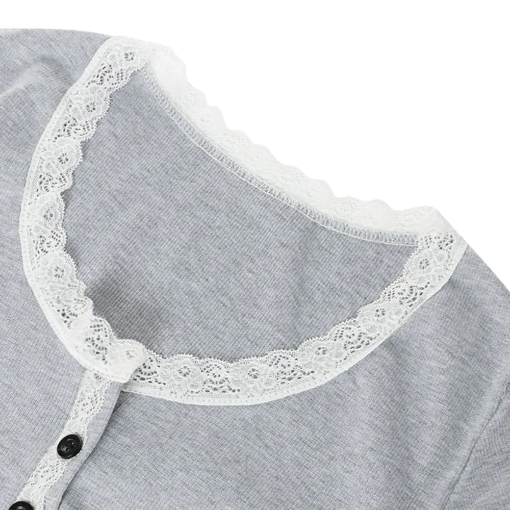 VESTLINDA женские платья с круглым вырезом и длинным рукавом Кружевное облегающее