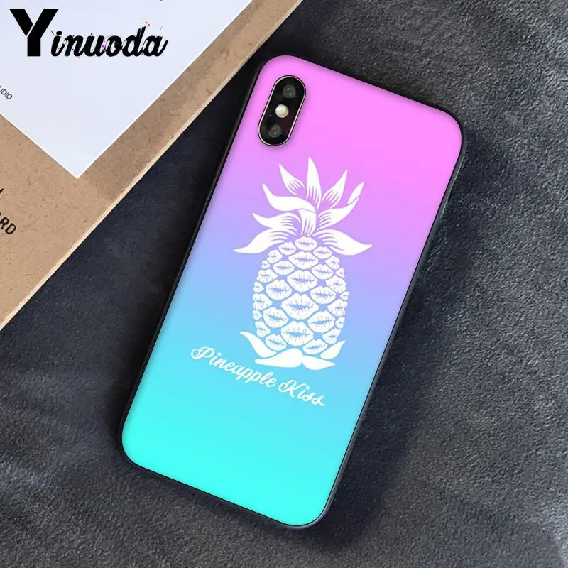A13 Yinuoda Фрукты Ананас новое поступление черный чехол для телефона для iPhone 8 7 6 6S 6Plus X XS MAX 5 5S SE XR 10 чехол s - Цвет: A13