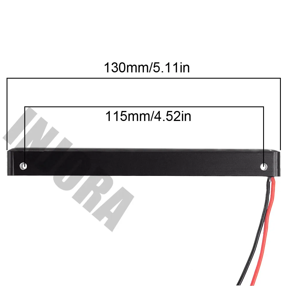 INJORA 12LED 130MM Super Bright Metal Light Bar with Switch for RC Rock Crawler Car Axial Wraith Series 90018 90020 90045 | Игрушки и