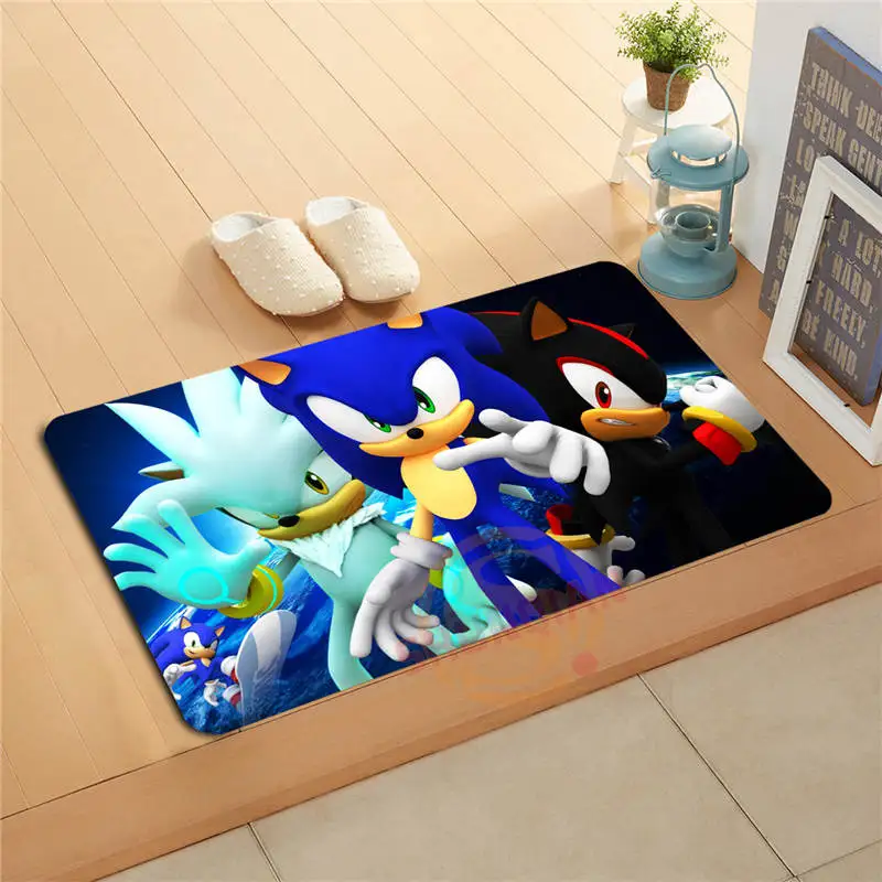 L75 Пользовательские Sonic the Hedgehog Дверной Коврик #15 Home Decor Для Ванной Коврики для ног