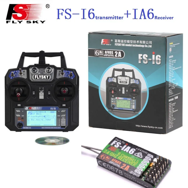 Flysky FS i6 I6 2 4G 6ch передатчик Радиоуправляемый контроллер iA6 IA6B X6B R6B приемник для RC