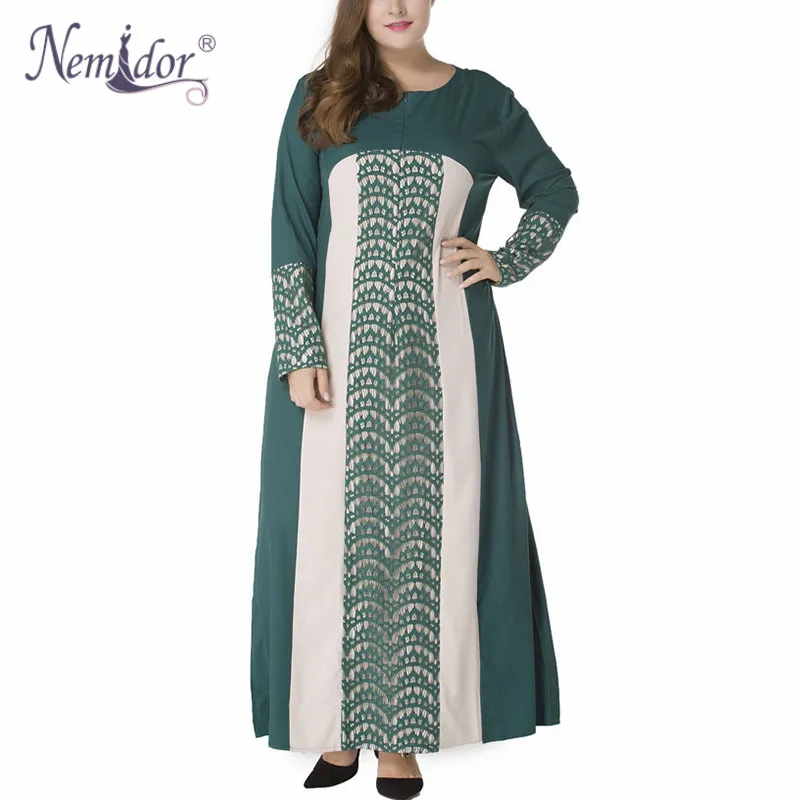 Женское кружевное платье Nemidor винтажное длинное большого размера с длинным