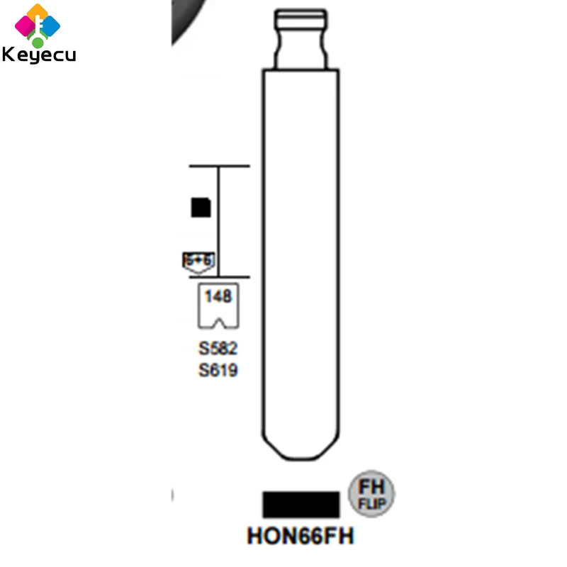 10 шт./лот KEYDIY Универсальные пульты дистанционного управления Flip Blade 25 # HON66FH для Honda