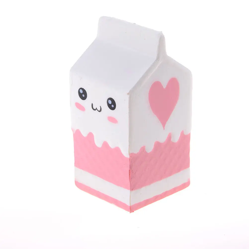 1 шт. милая мягкая коробка для молока медленно поднимающийся сладкий хлеб с