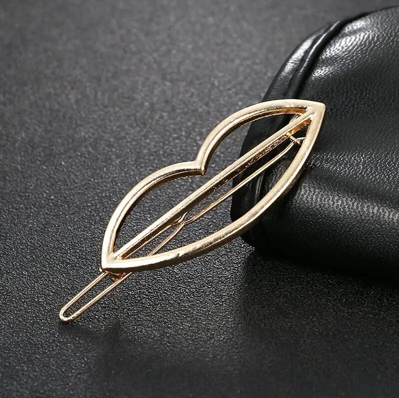 C870-gold Высококачественные металлические треугольные шпильки золотого и серебряного цвета, заколки для волос для девочек, женские модные аксессуары для волос, круглые заколки для волос, заколки для волос - Окраска металла: C870-gold