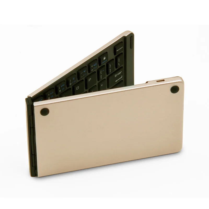 100 шт./лот умный мобильный планшетный пк металлическая складная Bluetooth клавиатура