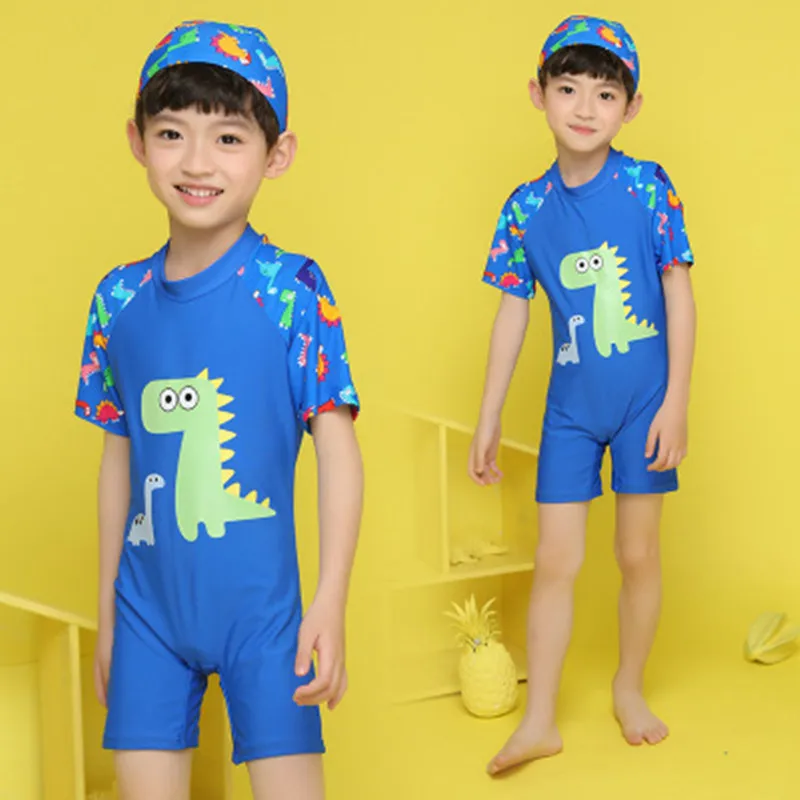 Новинка 2018 года Бесплатная доставка ребенок купальники Одна деталь мальчиков