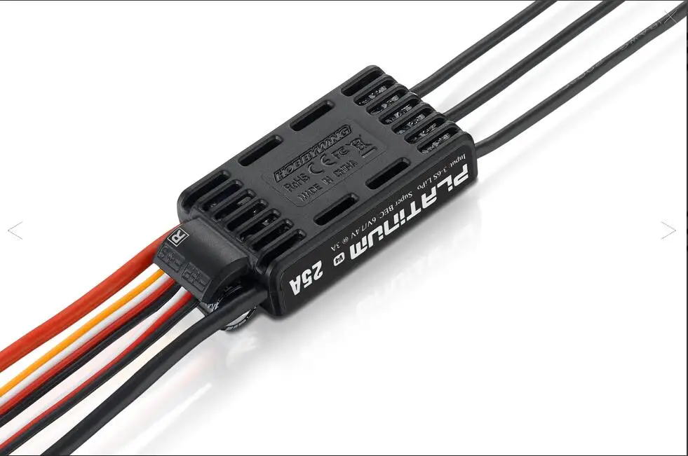 Бесщеточный электронный контроллер скорости Hobbywing Platinum 25A V4 ESC для