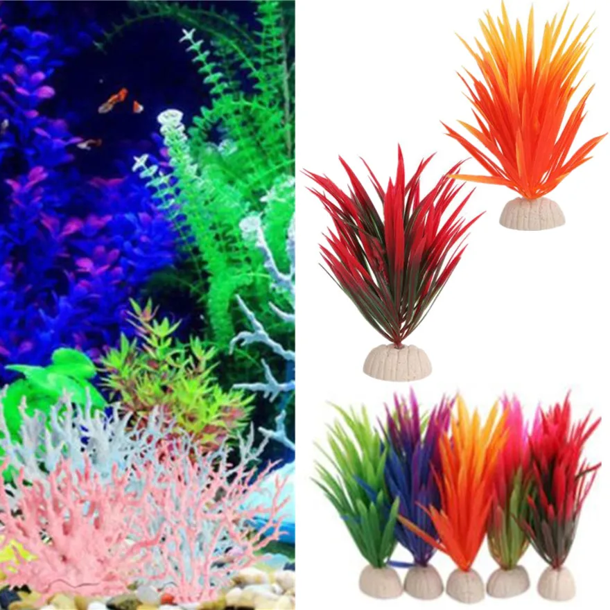 Новый растительный шикарный аквариум для рыб 2019 пластиковый моделирования