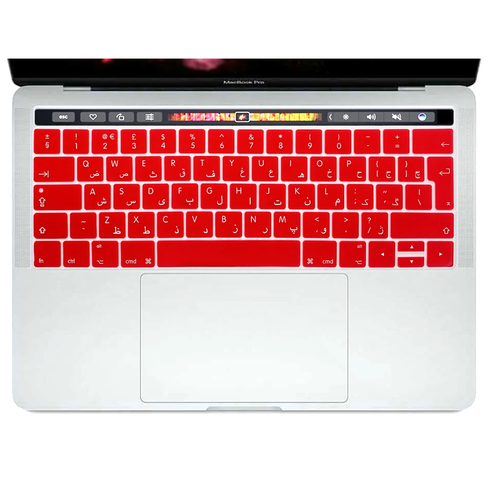 Арабская силиконовая клавиатура Защитная пленка для Mac Pro 13 &quotA1706 15&quot A1707 A1989 A90 A2159