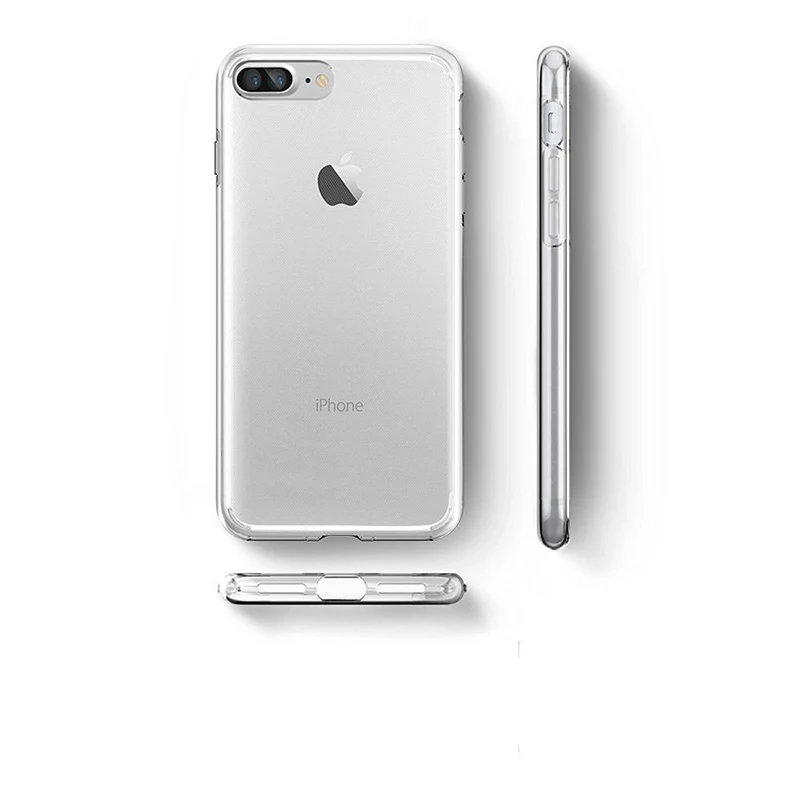 2 шт. чехол для Apple iPhone 5 5S 6 S Plus 7 8 plus X задняя Защита силиконовый Новый горячий