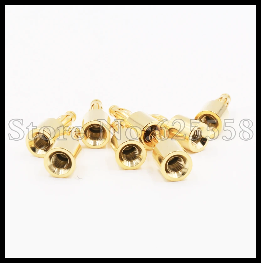 12 шт. позолоченный штекер типа банан кабель для динамика проводной соединитель