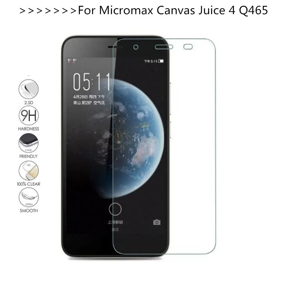 10pcsTempered Glass For Micromax Canvas Juice 4 Q465 Screen Protector Protective Film | Мобильные телефоны и аксессуары