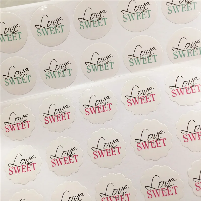 100 шт диаметр 3 см самоклеющиеся наклейки этикетки сладкая любовь серии для