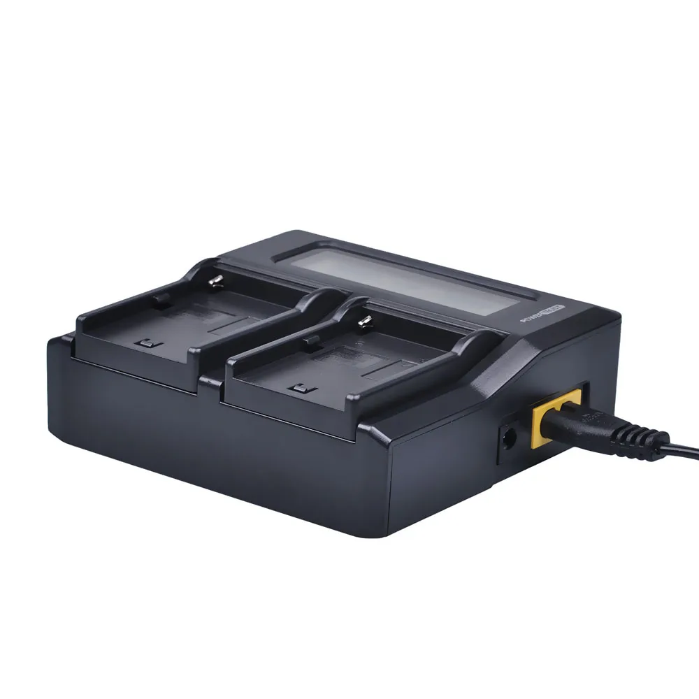 Фото 1x NP-F970 NP-F960 F970 F960 ЖК-дисплей быстрое двойное Зарядное устройство для Sony NP F960 F970 батареи и F930 F950 F770 F570 F975 HVR-HD1000 №3