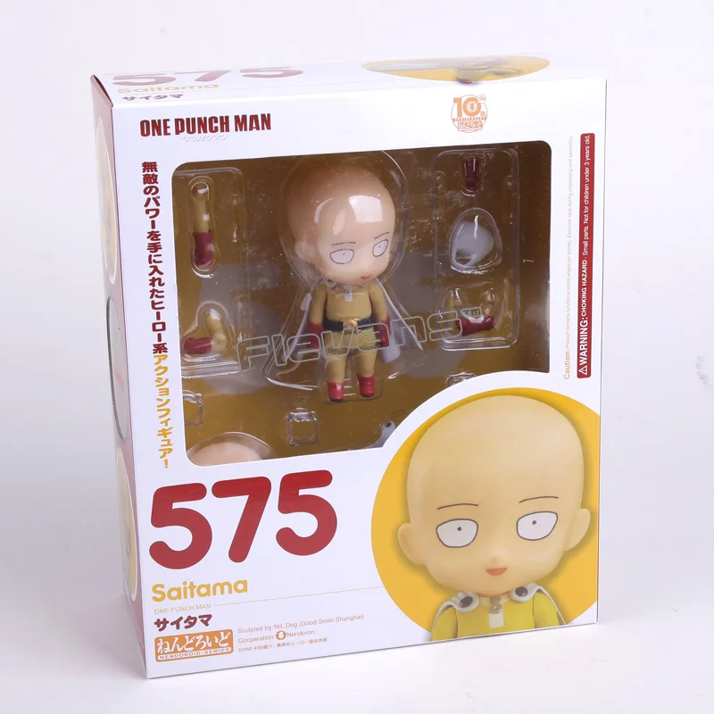 Nendoroid 575 ONE PUNCH MAN Сайтама ПВХ Эктон фигурка Модель Коллекция игрушек " 10 см