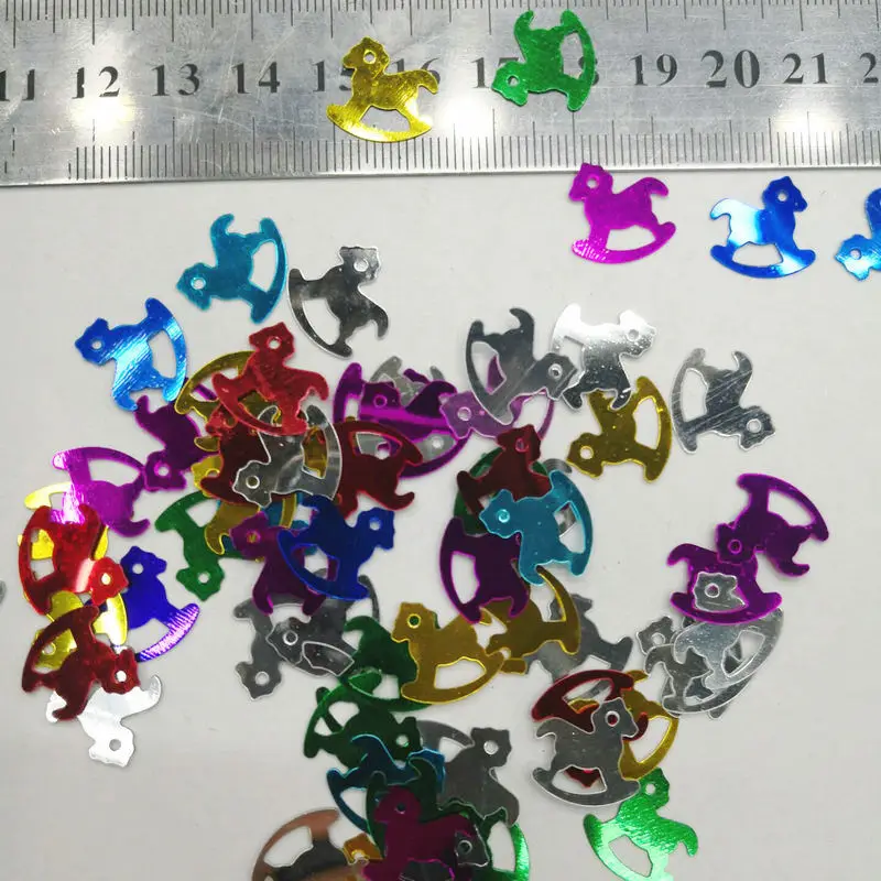 25 г/лот 13x14 мм блестки hobbyhorse. Материал для рукоделия детского сада искусства и