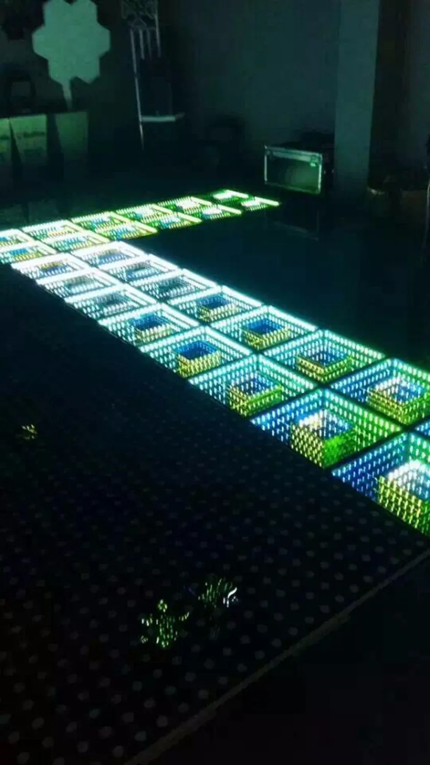 TP-E24 TIPTOP свадебное украшение зеркало 3D Led танцпол с эффектом тоннеля времени, 60 шт. 5050 SMD Epistar Светодиоды зеркало