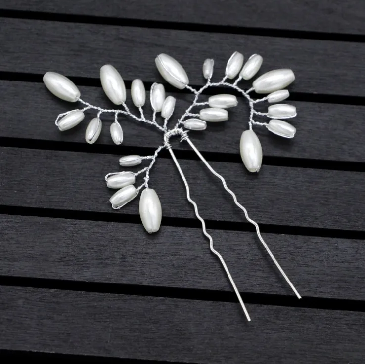 Популярные свадебные заколки для волос ручной работы украшения невесты