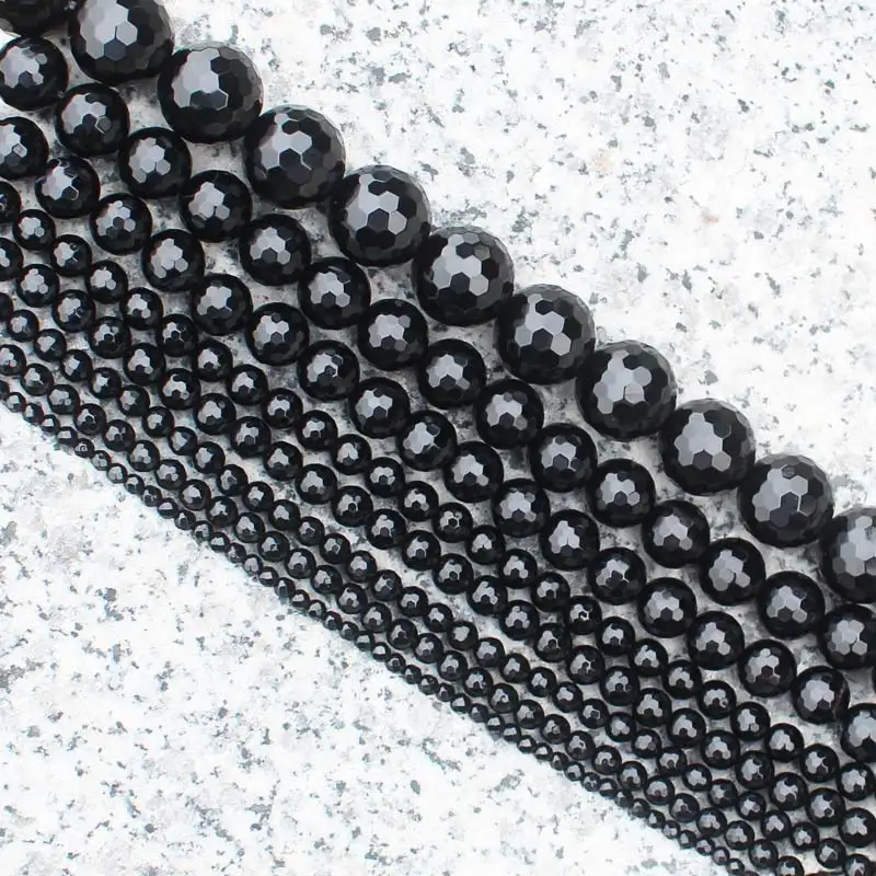 Граненые черные Агаты круглые Beads15 &quot/38 см для изготовления DIYJewelry мы предлагаем