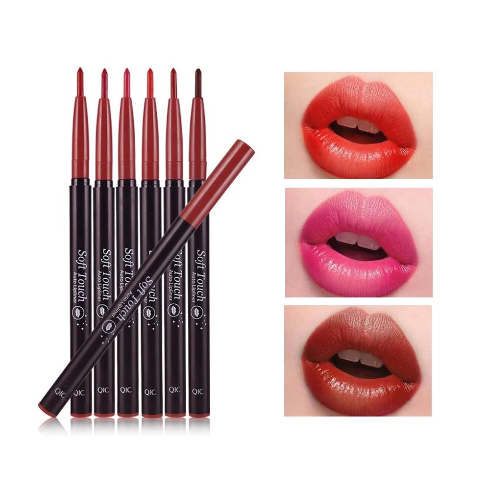 QIC Pro Lipliner автоматический вращающийся стойкий натуральный макияж водостойкий