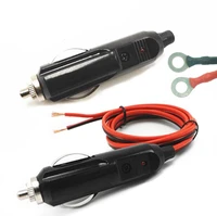 12v 20a 10a car cigarette lighter plug 1 52 5 1 5 square wire 30cm50cm1m2m3m for inflator