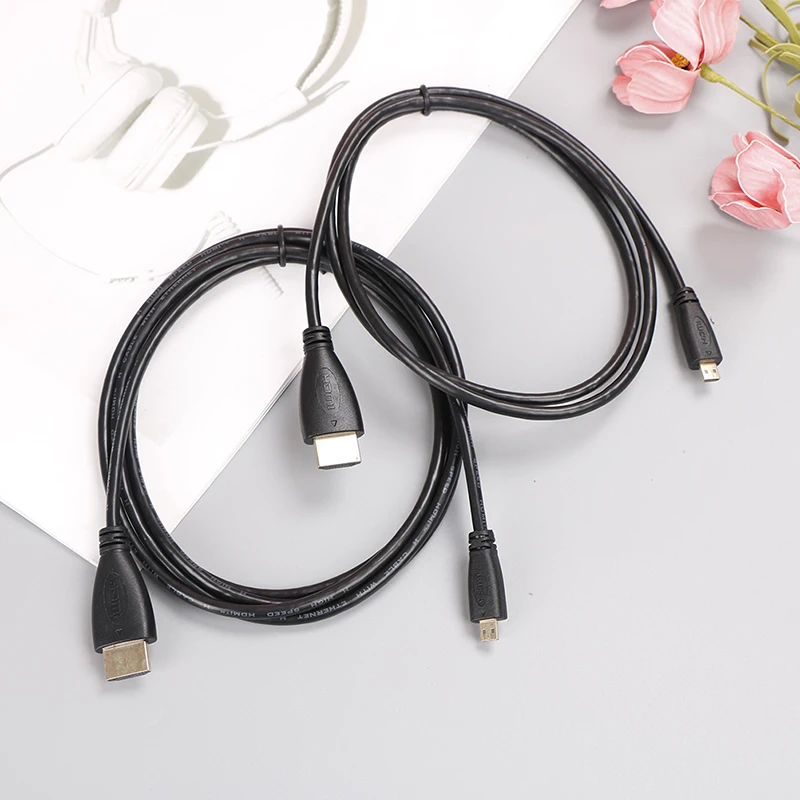 1 m/1 8 m 4 стандарт Черный Micro HDMI кабель соответствие/micro кабели|Кабели HDMI| |