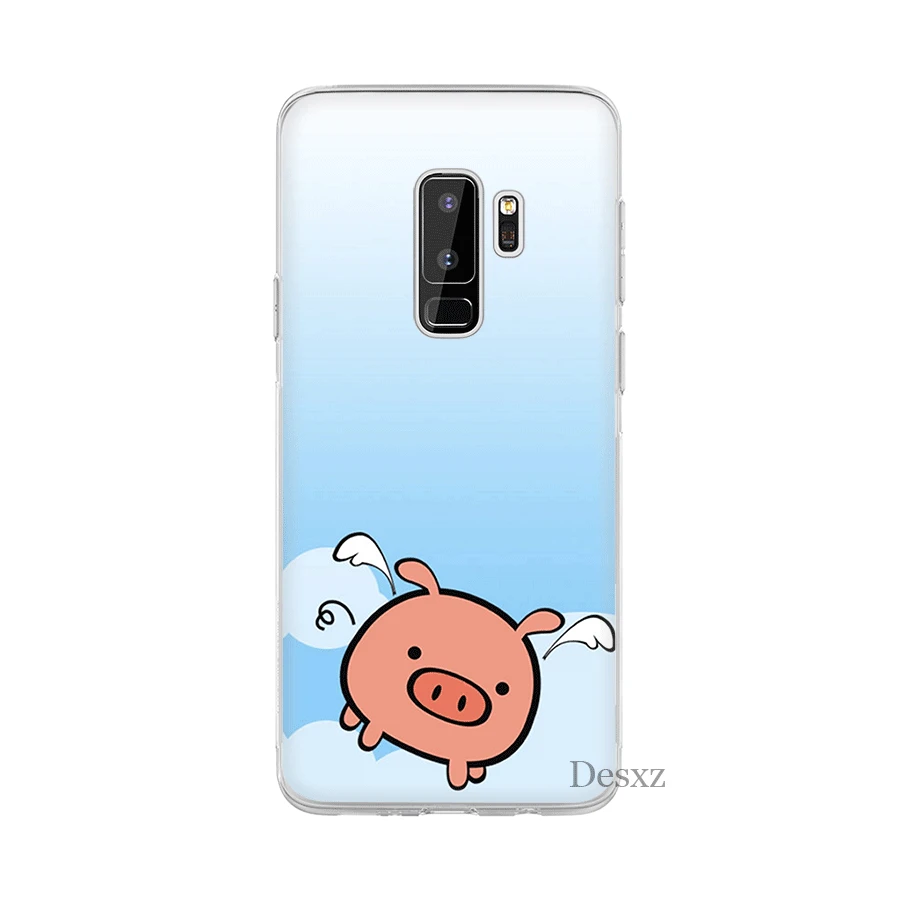 Чехол для телефона Desxz с милой Свинкой Samsung Galaxy S3 S4 S5 S6 S7 Edge S8 S9 S10 Plus S10e жесткий