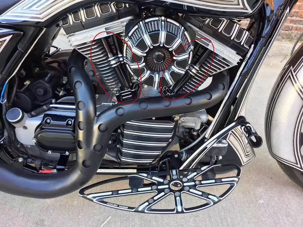 Запчасти для мотоциклов ЧПУ задняя крышка Harley 1999-2015 двойные камеры | Автомобили и
