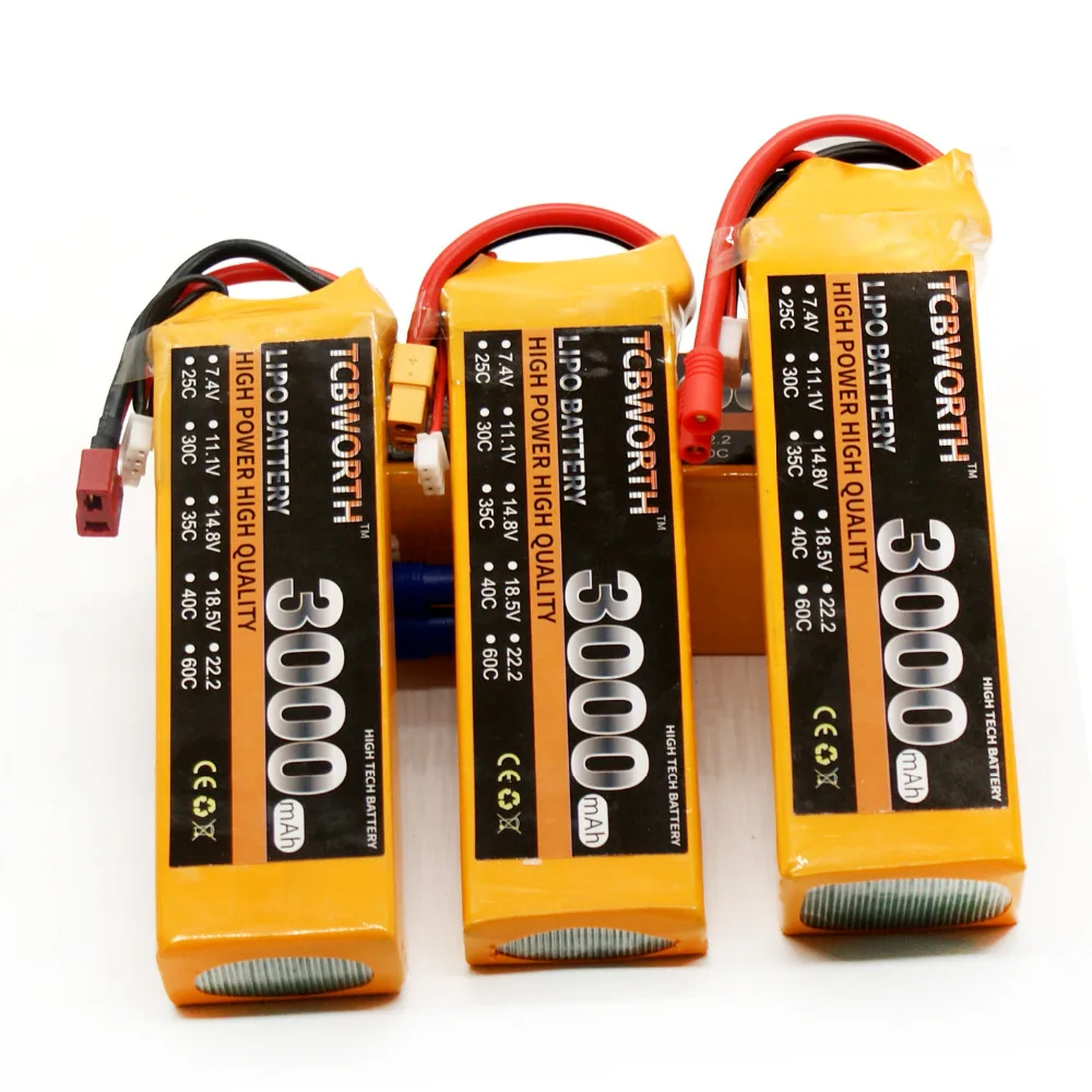 TCBWORTH 6S 22 2 V 3000 мА/ч 60C Max 120C дрона с дистанционным управлением литий полимерный