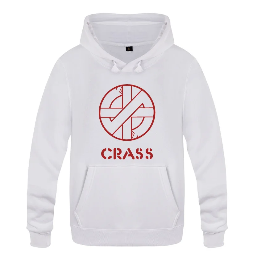 Crass Music Hoodies мужские мужские пуловеры Свитшот флисовый - Цвет: BAY HOT