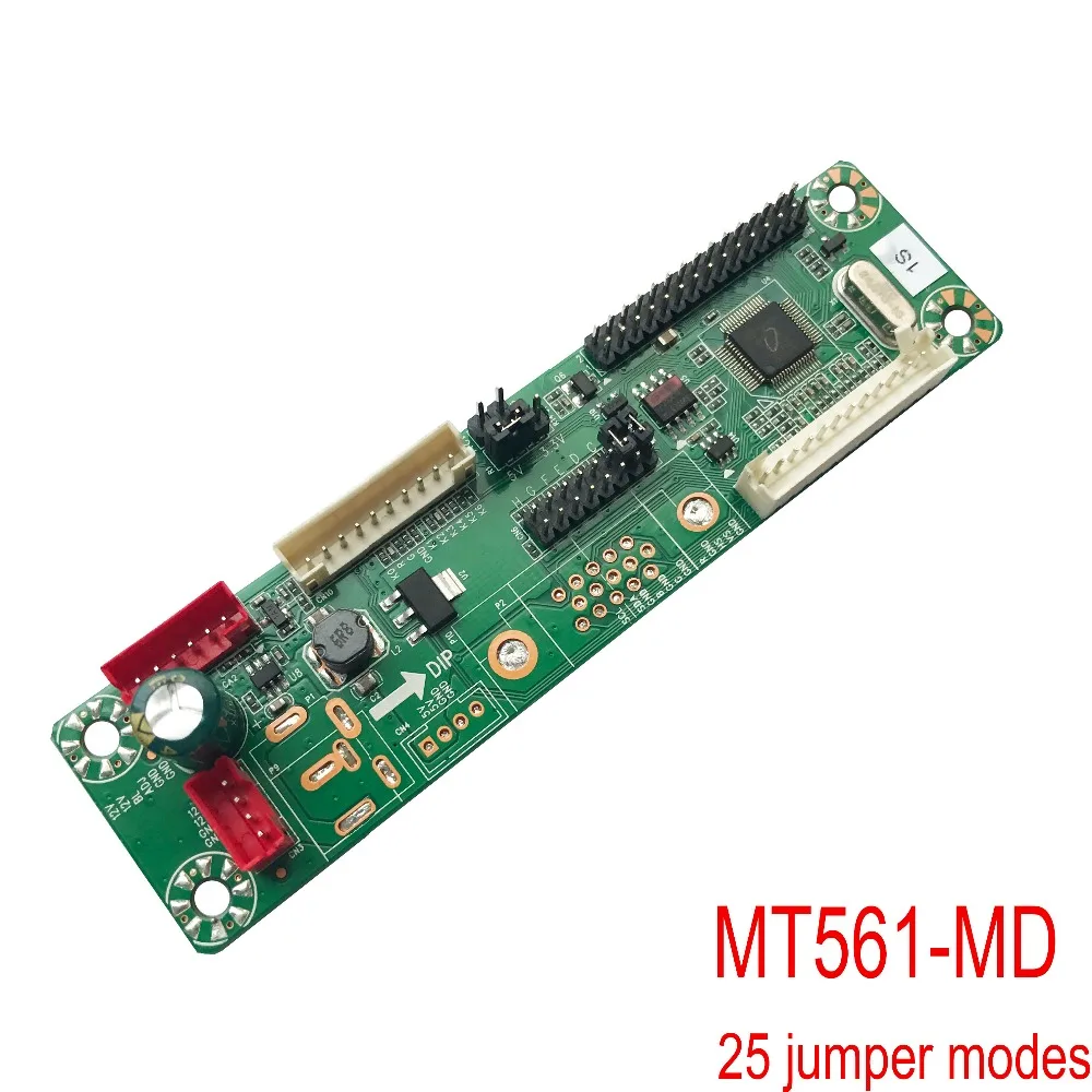 10-42 дюймов LVDS Универсальный ЖК-драйвер платы MT561-MD программа 12 В 25 видов скачок Кабель VGA+ DC