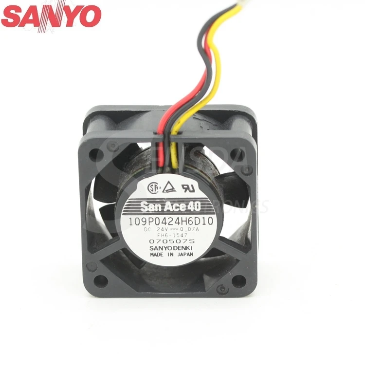 

For Sanyo 109P0424H6D10 4020 24V 0.07A 40mm 4cm computer case cpu axial cooling fan blower cooler