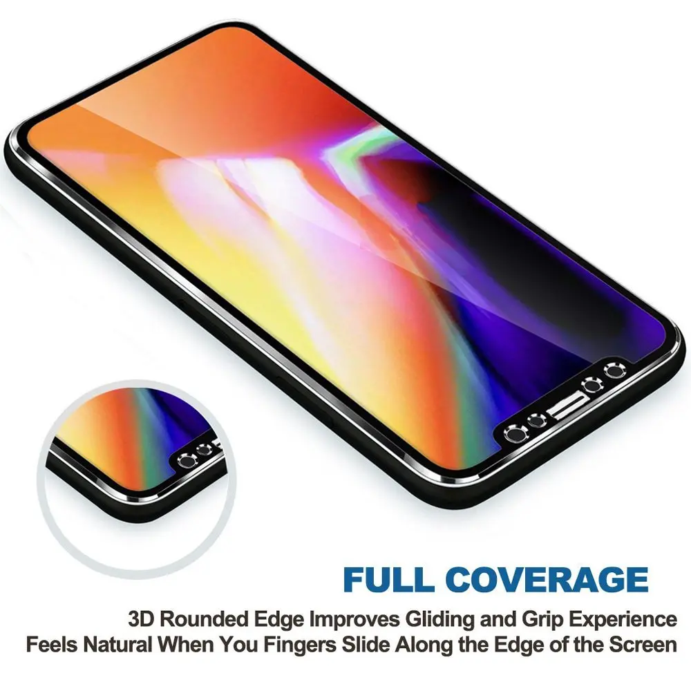 Закаленное стекло для iphone 6 7 8 Plus 5 5S SE полная защита экрана 3D алюминиевый сплав X XS
