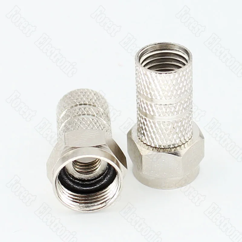 75 5 F головная приставка соединитель Самозажимной винт штепсельная вилка двойной