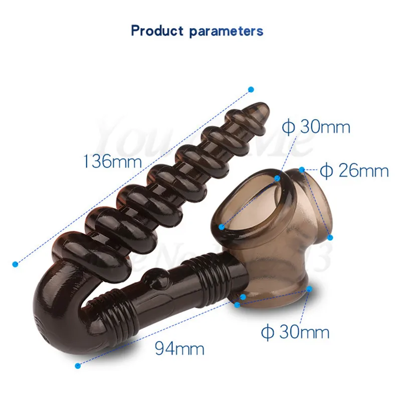 New Male Anal Butt Plug Beads Prostate Massager With Scrotum Binding Chastity Cage G spot Penis Cock Sex Rings Toys For Men | Красота и