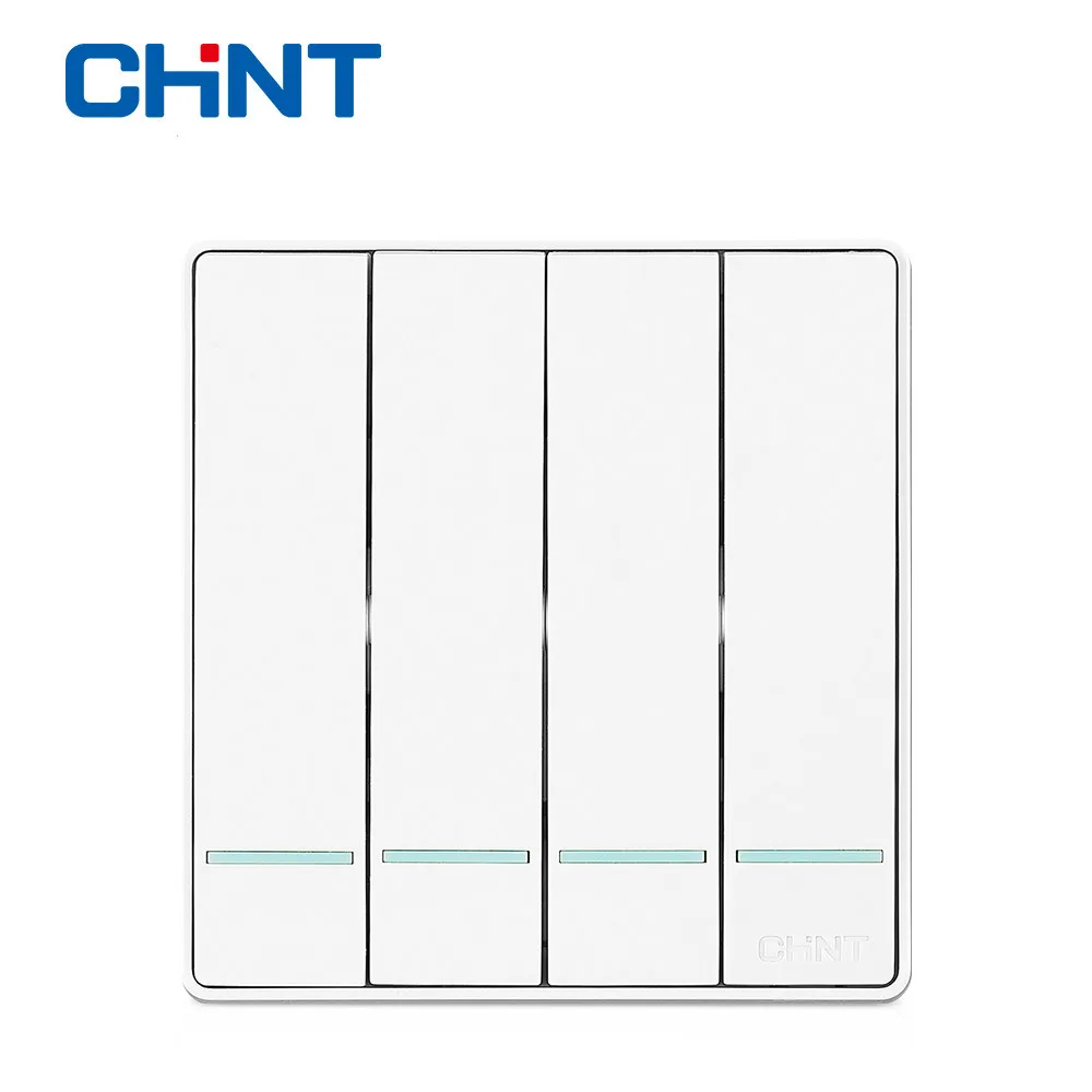 

CHINT Wall Switch Cover Wall Switch Socket NEW2D Four Gang Two Way 16A Lamp Switch