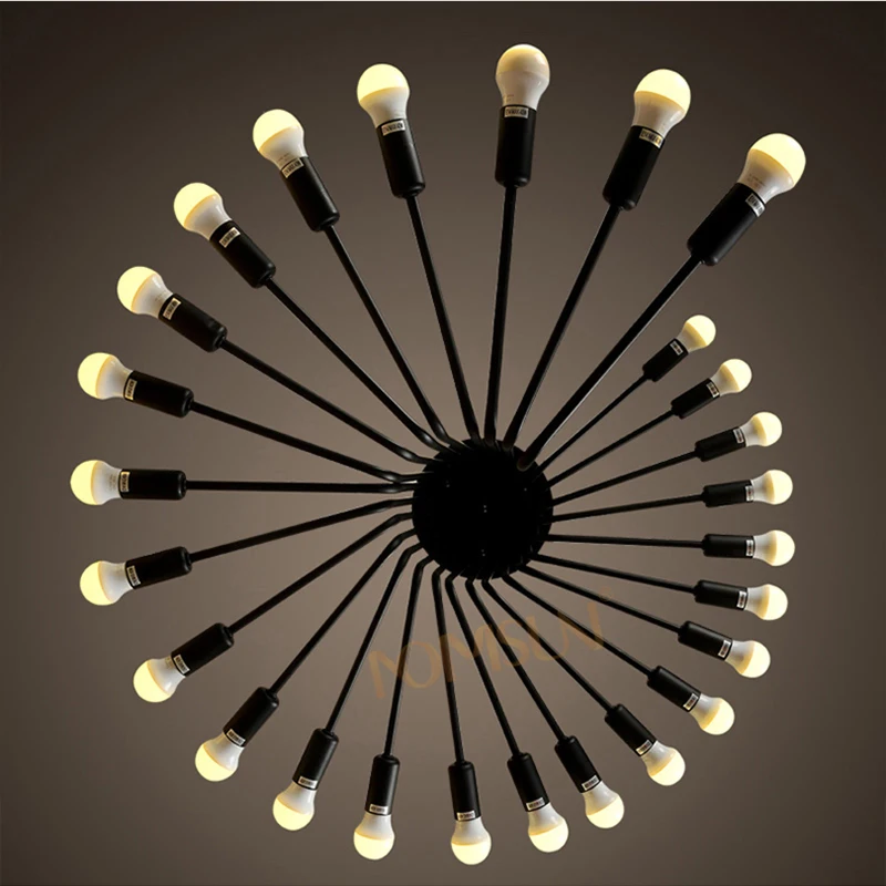 

Black Pendant Lights retro Industrial lighting Edison Lamps vintage light industrie dining room restaurant Fixtures Luminaire