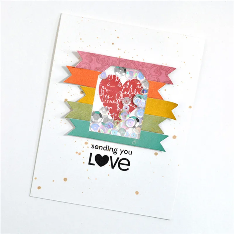 Eastshape бабочка бирка рамка штампы металла резки Скрапбукинг сердце карты делая