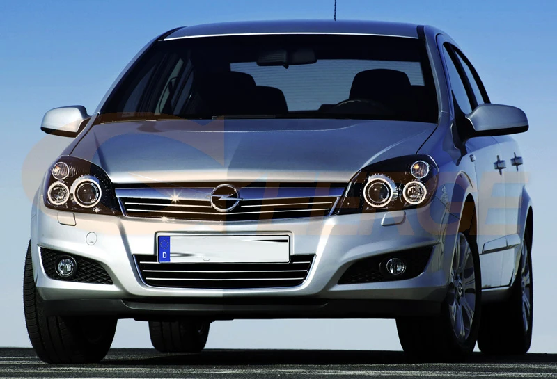 Для Opel Astra H 2004-2010 ксеноновая фара отличный RF Bluetooth контроллер многоцветный RGB светодиодный ангельские глазки Halo Кольцо Комплект