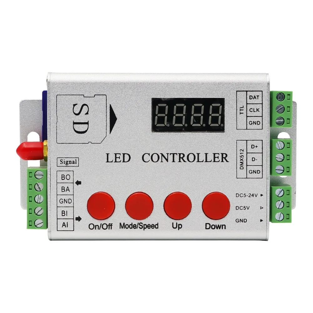 APA102C WS2812B WS2811 RGB RGBW LED RF Pixel контроллер sd карта поддержка DMX консоли (для выбора