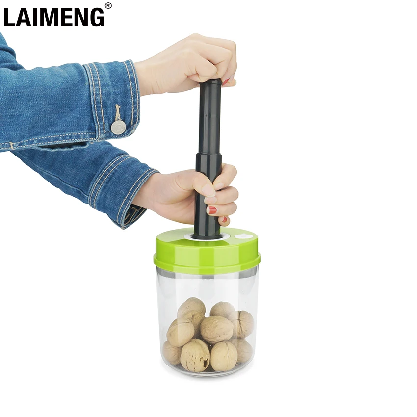 LAIMENG ручной вакуумный контейнер для пищевых продуктов работает с вакуумным