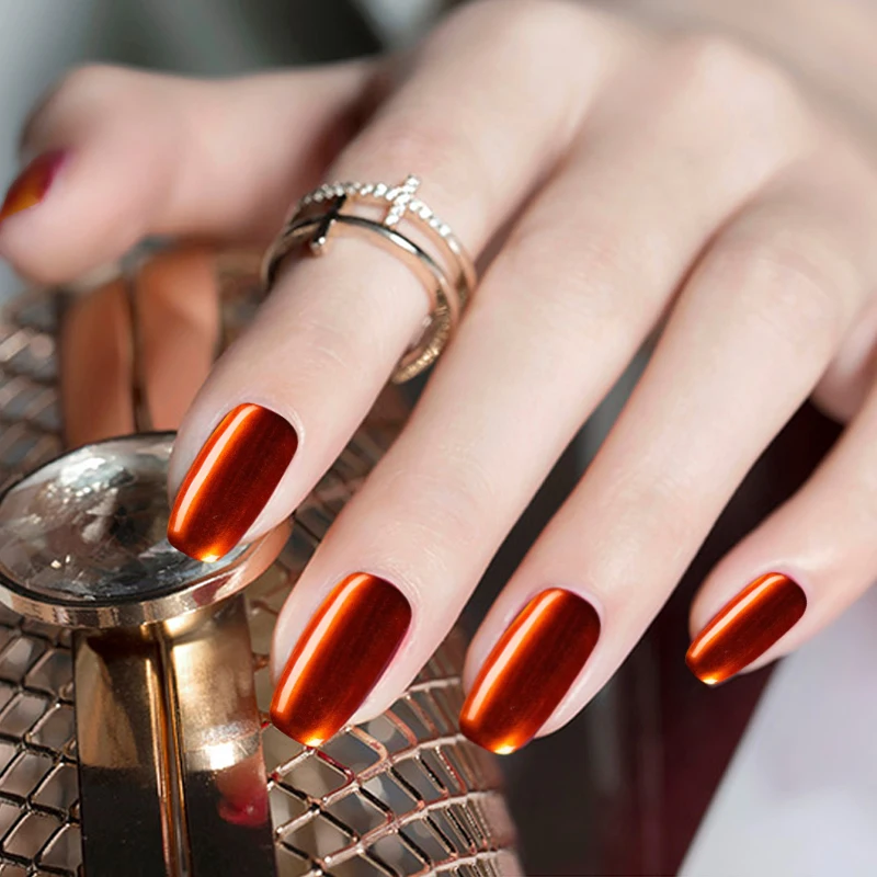 Цветной Гель лак для ногтей ROSALIND 1 S 10 мл серебристый титан отмачиваемый УФ