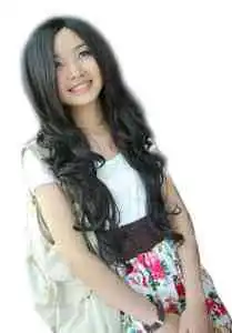 free shiping Fashion & Beautiful Long Face Frame wave Ladies Wig |