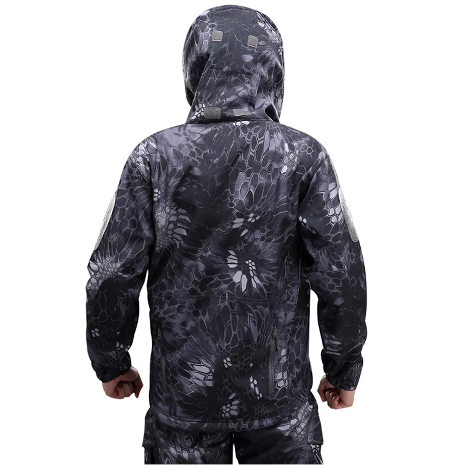 5XL Военная тактическая куртка мужская зимняя мягкая оболочка камуфляжная ветровка тактическая куртка мужская водонепроницаемая флисовая wo мужская одежда