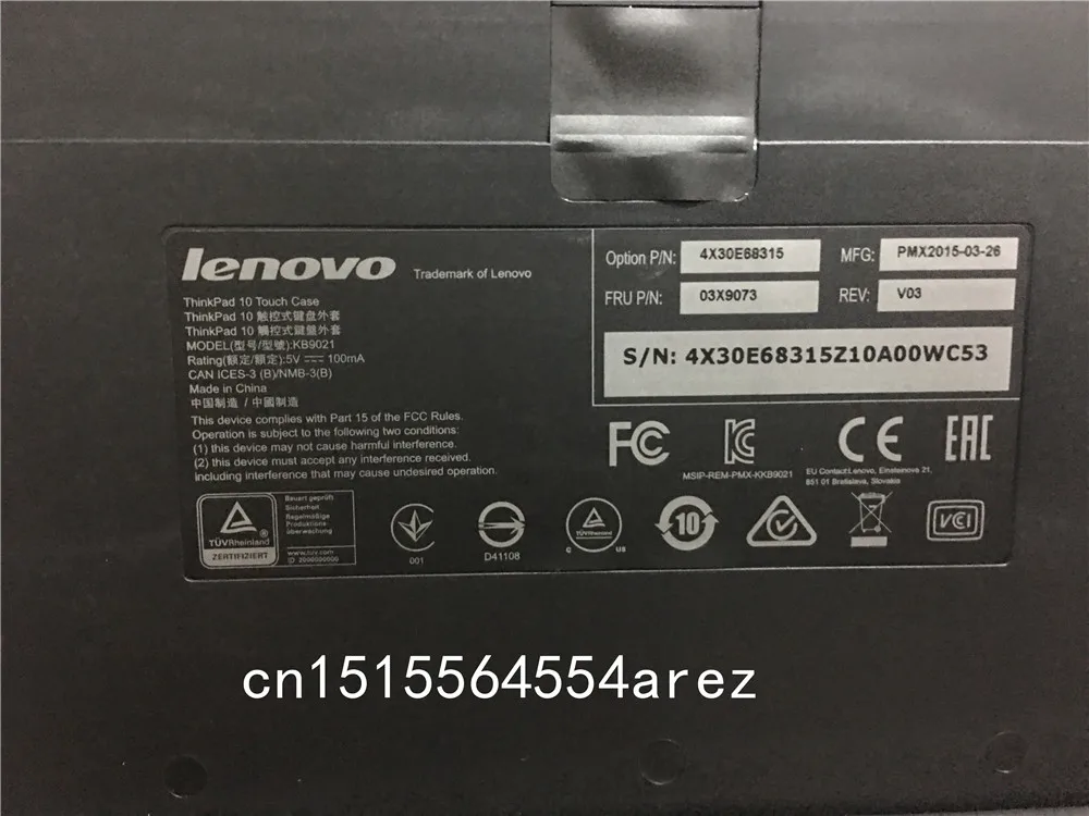Новый оригинальный Планшет Lenovo ThinkPad 10 Touch etymon с клавиатурой и кожаным чехлом на