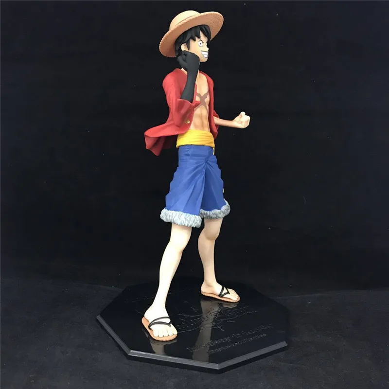 23 см аниме Eiichiro Oda цельная фигурка игрушка обезьяна D соломенная шляпа Луффи