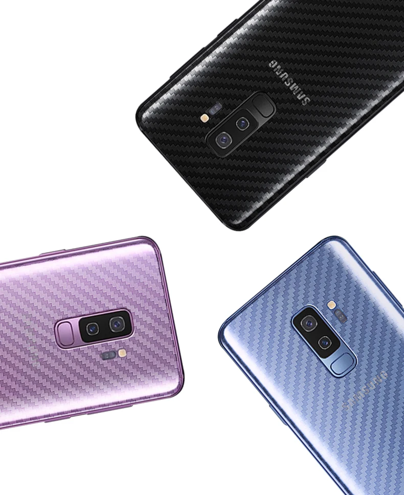 5 шт. для Samsung Galaxy A3 A5 A7 2017 A6 A8 Plus 2018 защита экрана 3D углеродное волокно задняя